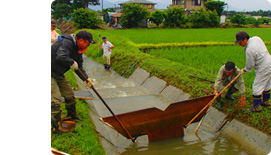 6月　魚道堰板の撤去